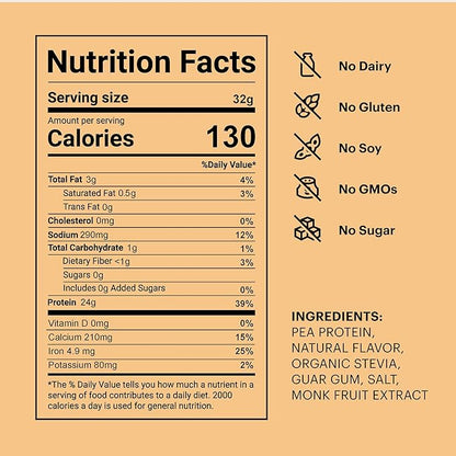 TB12 Plant Based Protein Powder by Tom Brady, 24g of Vegan Pea Protein, Low Sugar, Low Carb, Non-GMO, Keto Friendly, Paleo, Sugar Free, Vanilla Flavor (30 Servings/2.12lbs)