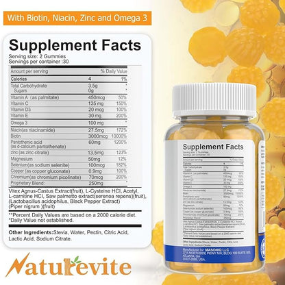 Sugar-Free Eczema Treatment Gummies — USA-Made, 10x Effective, 20+ Vitamins Support Eczema Treat, Psoriasis, Rosacea & Dermatitis — Healthy Skin, Soothes Itching & Redness (60 Gummies)