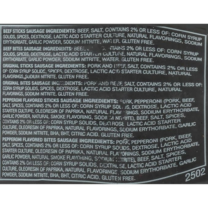 Old Wisconsin Beef Sausage Snack Sticks, Naturally Smoked, Ready to Eat, High Protein, Low Carb, Keto, Gluten Free, 26 Ounce Resealable Package