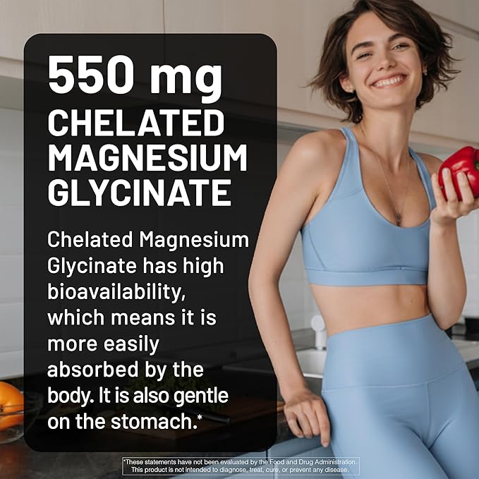 NatureWise Magnesium Glycinate 550mg + High-Dose 10000 IU Vitamin D3 K2 100 mcg - D3 K2 Magnesium Supplement - Chelated for High Absorption - Bone Support - Non-GMO, USA Manufactured - [30-Day Supply]