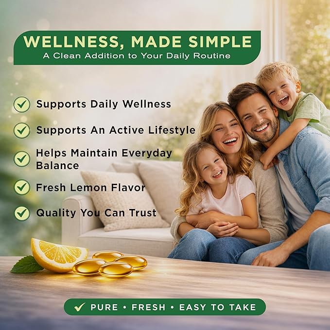Omega 3 Fish Oil Supplements – 4,200 mg Fish Oil Per Serving – Lemon Flavor Burpless Formula – Wild-Caught, Molecularly Distilled - Non-GMO, Gluten-Free – 300 Softgels
