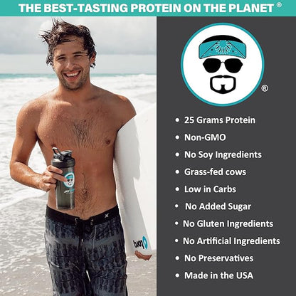 Jay Robb - Grass-Fed Whey Protein Isolate Powder, Outrageously Delicious, Unflavored, 23 Servings (24 Ounce)