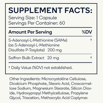 Mood - Emotional Balance & Serotonin Support Supplement - Same, Saffron Extract - 60 Tablets (Mood)