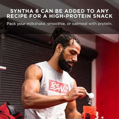 BSN SYNTHA-6 Whey Protein Powder, Strawberry Protein Powder with Micellar Casein, Milk Protein Isolate, Strawberry Milkshake, 28 Servings (Packaging May Vary)