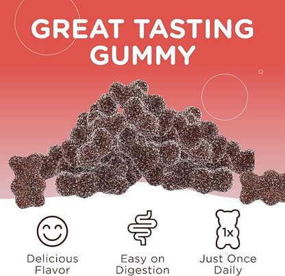 Zahler Iron Gummies with Vitamin C - for Women, Men & Kids - Best Chewable Easy to Digest Kosher Iron Supplement for Kids & Adults - 60 Count