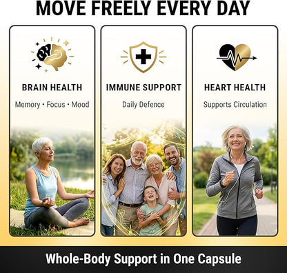 Turmeric Curcumin Supplement with Black Pepper Extract (BioPerine) - 95% Curcuminoids for Joint & Inflammation Support - Enhanced Absorption Vegan Turmeric Supplement - 120 Capsules