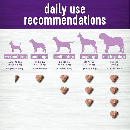 Wellness Tasty Cheese Flavored Soft Chews Calming Supplements for Dogs, 45 Count