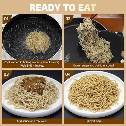 HealSpot High Protein Instant Ramen, 31g Plant Based Protein, Low Fat, Low Carb, Non GMO, Keto Friendly, Plant Based Dry Mixed Ramen, 6 Packs of Sesame Sauce Flavor
