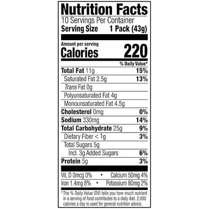 Lance ToastChee Peanut Butter, 10 Count 1.52 Oz