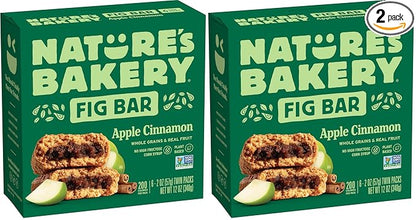 Nature's Bakery Fig Bars, Apple Cinnamon, 2 Oz, 6 Ct (Pack of 2)