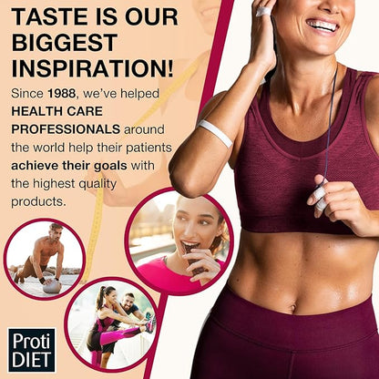ProtiDIET Peanut Butter and Smooth Caramel Crisp Protein Bar - Gluten Free and GMO Free High Protein Snacks for Adults, Perfect On the Go Meal Replacement Bars - 7 High Protein Bars Per Box