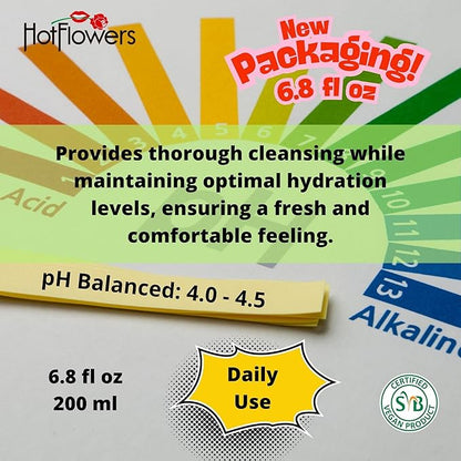 HOT FLOWERS Herbal Fresh Unisex Anal Intimate Wash for Personal Care, pH Balanced for Essentials Body Health, Daily Use, Dry Skin, Proctologist Tested (1)