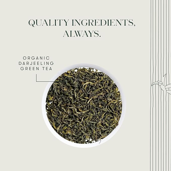 Luxmi Estates - Tokyo Green - Organic Makaibari Darjeeling Green Tea - Loose Leaf - 100g, 3.52 Oz (50 Cups) | From the Foothills of the Himalayas