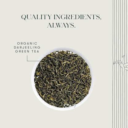 Luxmi Estates - Tokyo Green - Organic Makaibari Darjeeling Green Tea - Loose Leaf - 100g, 3.52 Oz (50 Cups) | From the Foothills of the Himalayas