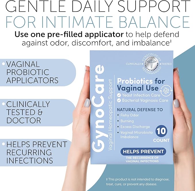 Vaginal Probiotics for Women | Feminine Care | pH Balance for Women | Yeast Infection Care | Bacterial Vaginosis Treatment | Defense Against Burning and Excess Discharge | 10 Count