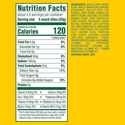 belVita Energy Snack Bites, Banana, Dark Chocolate and Sunflower Seed, 5 oz