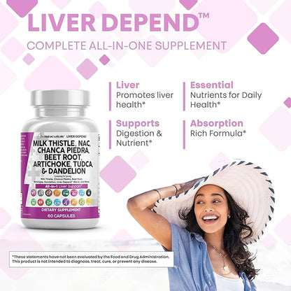 Clean Nutraceuticals Milk Thistle NAC Chanca Piedra Beet Root Artichoke Astragalus Dandelion Root - Liver Cleanse Supplement Plus TUDCA Choline & Ginger - 2Pack