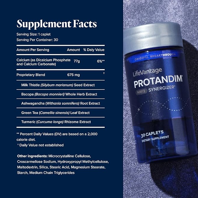 Protandim Nrf2 Synergizer 90 Caps (3 Bottles) Nrf2 Activator, Healthy Aging Supplement, Antioxidants Fight Oxidative Stress, 5 Herb Blend, Supports Cellular Health, Ashwagandha, Turmeric, Milk Thistle