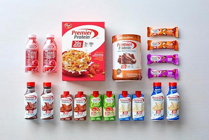 Premier Protein Mixed Berry Almond Cereal, Protein Cereal Flakes Mixed with Dried Berries and Sliced Almonds, Contains 20g of Protein Per Serving, 9 OZ Box