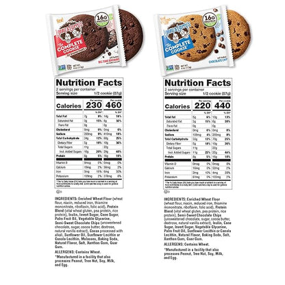 Lenny & Larry's Chocolate Lovers 4 Flavor Variety Pack, Soft Baked, 16g Plant Protein, Vegan, Non-GMO, 4 Ounce Cookie (Pack of 12)