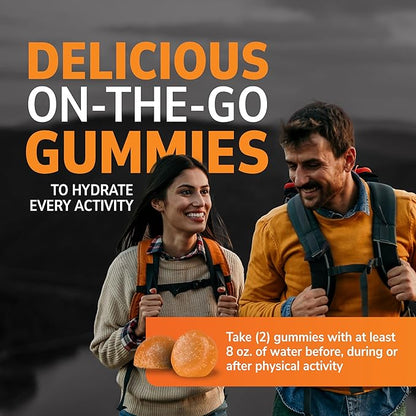 21st Century Full Fuel 365 Electrolyte Gummies, Orange Flavor, 60 Count, Daily Hydration and Electrolyte Replenishment with Potassium, Zinc, B-12, Magnesium