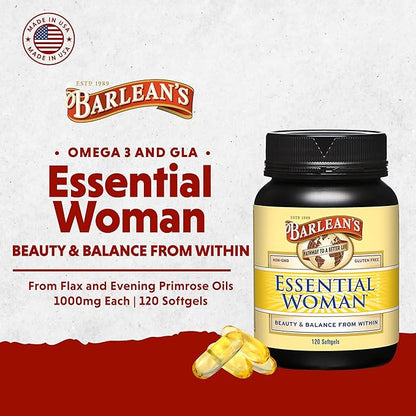 Barlean's Organic Oils Essential Woman, 120 Count Bottle