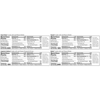 Lance Sandwich Crackers Variety Pack, 36 Ct (Pack of 36)
