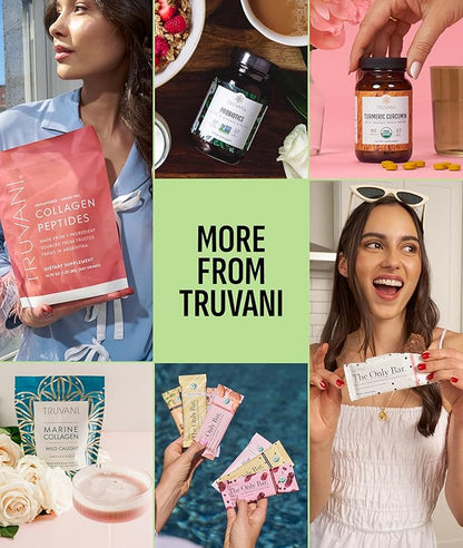 Truvani Vegan Pea Protein Powder | Matcha | 20g Organic Plant Based Protein | 1 Serving | Keto | Gluten & Dairy Free | Low Carb | No Added Sugar