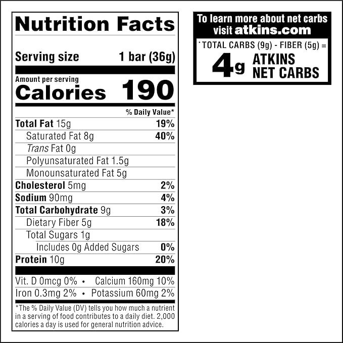 Atkins Lemon Wafer Crisps, Protein Snack, 10g Protein, 4g Net Carbs, 1g Sugar, 5g Fiber, 5 Count