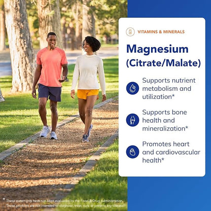 Pure Encapsulations Magnesium (Citrate/Malate) - Magnesium Supplement to Support Nutrient Utilization, Energy, Bones & Heart Health* - with Magnesium Citrate & Malate - 90 Capsules