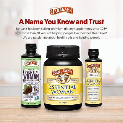Barlean's Organic Oils Essential Woman, 120 Count Bottle