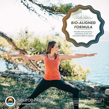 Source Naturals Wellness Formula Bio-Aligned Vitamins & Herbal Defense - Immune System Support Supplement & Immunity Booster - 90 Tablets