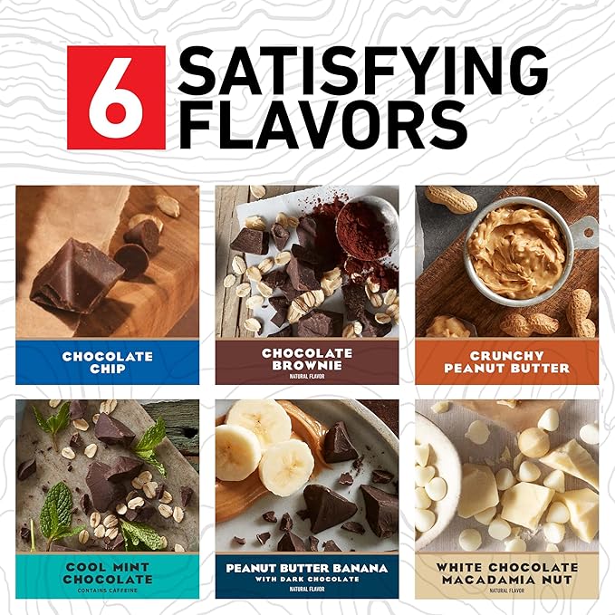 CLIF BAR - Variety Pack - 6 Flavors - Made with Organic Oats - Energy Bars - Non-GMO - Plant Based Protein Bars (16 Pack)