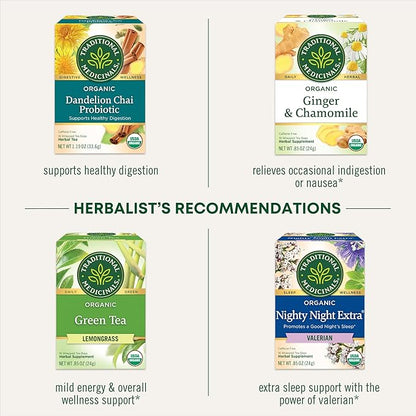 Traditional Medicinals Tea, Organic Chamomile & Lavender, Stress Relief, 48 Tea Bags