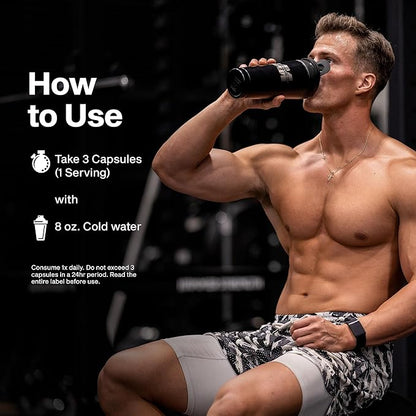 MuscleTech Thermogenic Testosterone Booster for Men, AlphaTest Thermo - T-Boost Mens Supplement with Tribulus Terrestris - Male Gym Workout Supplements for Muscle Growth, Stamina & Energy - 90 Pills