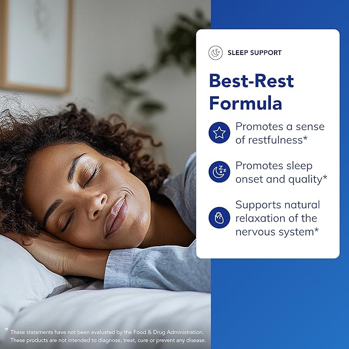 Pure Encapsulations Best-Rest Formula - Supports Restful Sleep - for Relaxation - Restful Sleep Supplement - Non-GMO & Vegan - 60 Capsules
