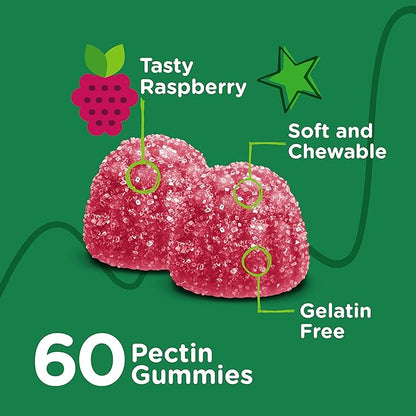 Viteey Kids Magnesium Citrate Gummies - Supports Sleep Aid, Calm Gummies, Muscle Relaxer, Optimal Relaxation - Vegetarian, Gelatin Free, Gluten Free, GMO Free - Tasty Chewable Raspberry Flavored Gummy
