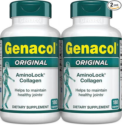 Genacol Original – Collagen Supplement with Ultra-Hydrolyzed Peptides for Joint Health Support, Value Duo-Pack, 360 Capsules (120-Day Supply)