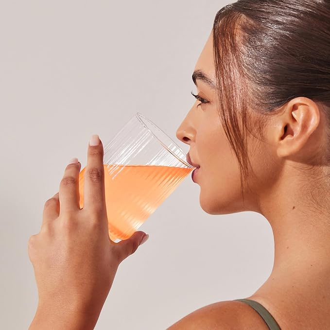 JSHealth Vitamins Advanced Magnesium+ Powder with Magnesium Glycinate & Citrate - 3 Bioavailable Forms, 400 mg/Serving - Peach Flavor