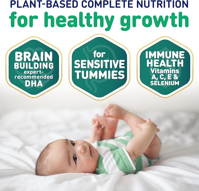 Enfamil Prosobee Plant based Baby Formula, for Sensitive Tummies, Soy-based Plant Sourced Protein, Vitamins for Immune Support, Lactose-free, Milk free, Gluten free, 20.9 Oz Can, 4 Count