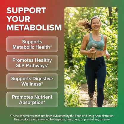GLP1 Supplement Berberine Ceylon Cinnamon Apple Cider Vinegar Chromium Turmeric PCOS Supplements Immunity & Metabolism Support 60 Vegan Capsules by Clean Nutra