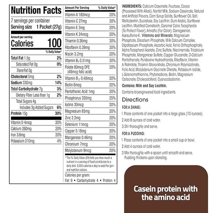 WonderSlim Meal Replacement Shake, Chocolate Cream, 15g Protein, 24 Vitamins & Minerals, Gluten Free (7ct)