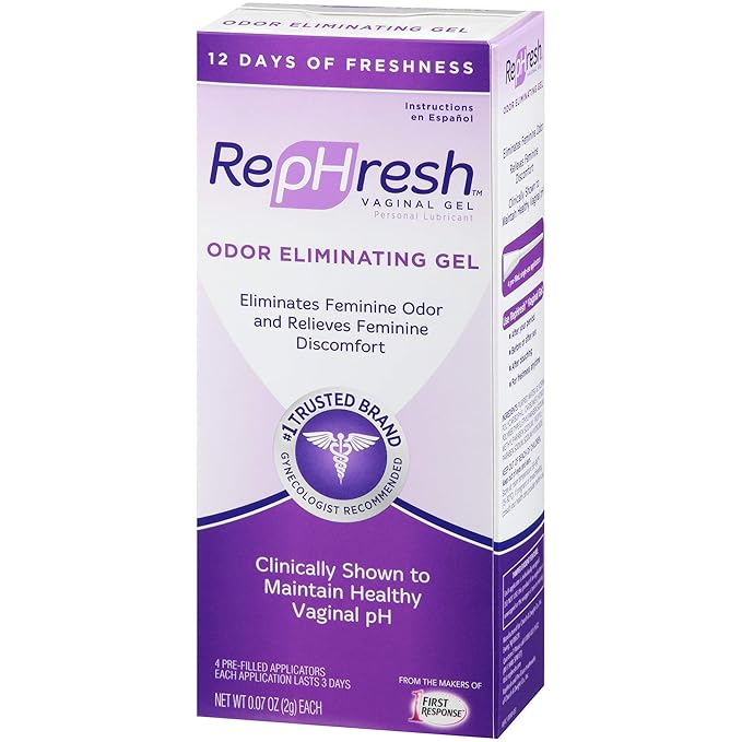 Rephresh Vaginal Gel 0.07oz with 4 Pre-filled Applicators (Pack of 3)