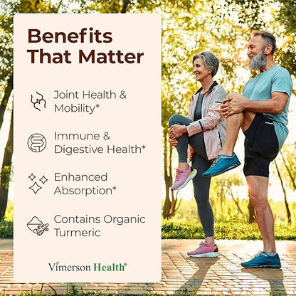 Turmeric Curcumin Supplement with Black Pepper Extract - High Potency Organic Turmeric 1200mg & 95% Curcuminoids for Joint & Digestive Health - Joint Support Supplement - 180 Vegan Curcuma Capsules