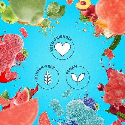 Shameless Snacks - Healthy Low Calorie Snacks, Low Carb Keto Gummies (Gluten Free Candy) - 6 Pack Super Variety Pack