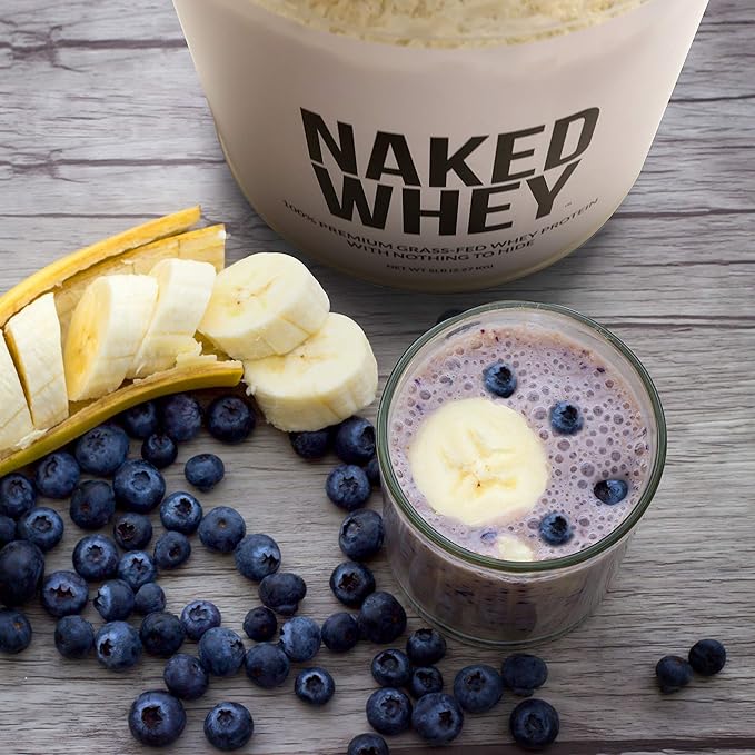 NAKED Whey 1Lb - Only 1 Ingredient, Grass Fed Whey Protein Powder, NSF Certified, Undenatured, No Gmos, No Soy, Gluten Free, Stimulate Growth, Enhance Recovery - 15 Servings
