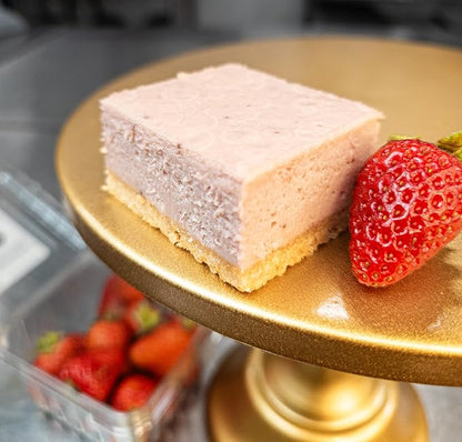 Low Carb Protein Cheesecake Bars | High Protein, Gluten-Free, Clean Ingredients Snack Bars (12, Strawberry)