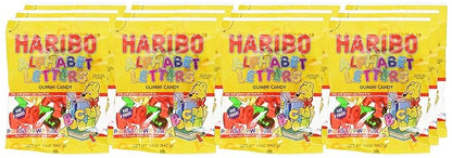 HARIBO Gummi Candy, Alphabet Letters, 5 oz. Bag (Pack of 12)