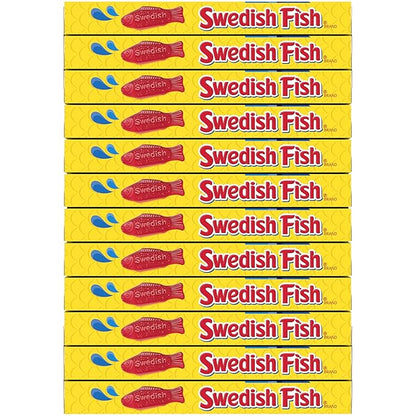 SWEDISH FISH Soft & Chewy Candy, Easter Candy, 12 - 3.1 oz Boxes