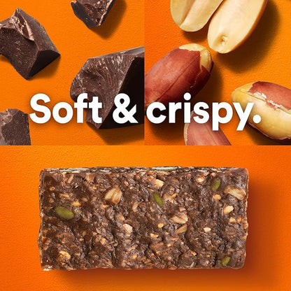 RXBAR Nut Butter and Oat Protein Bars, Protein Snacks, Snack Bars, Dark Chocolate Peanut Butter, 23.2oz Box (12 Count)